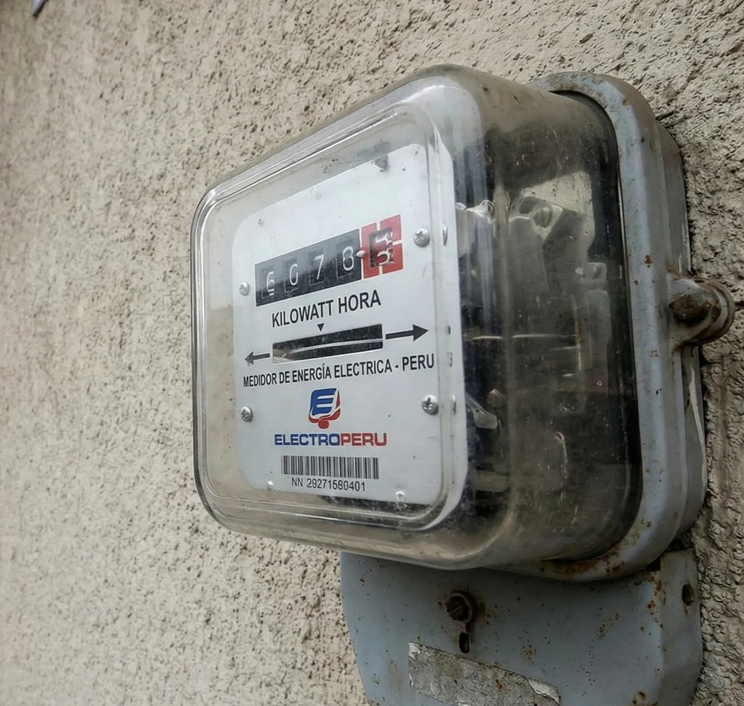 Medidor de luz girando rápido